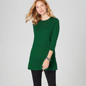 Merino Wool Washable Tunic Sweater